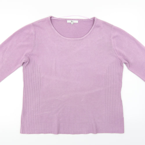 Klass Womens Purple   Pullover Jumper Size XL
