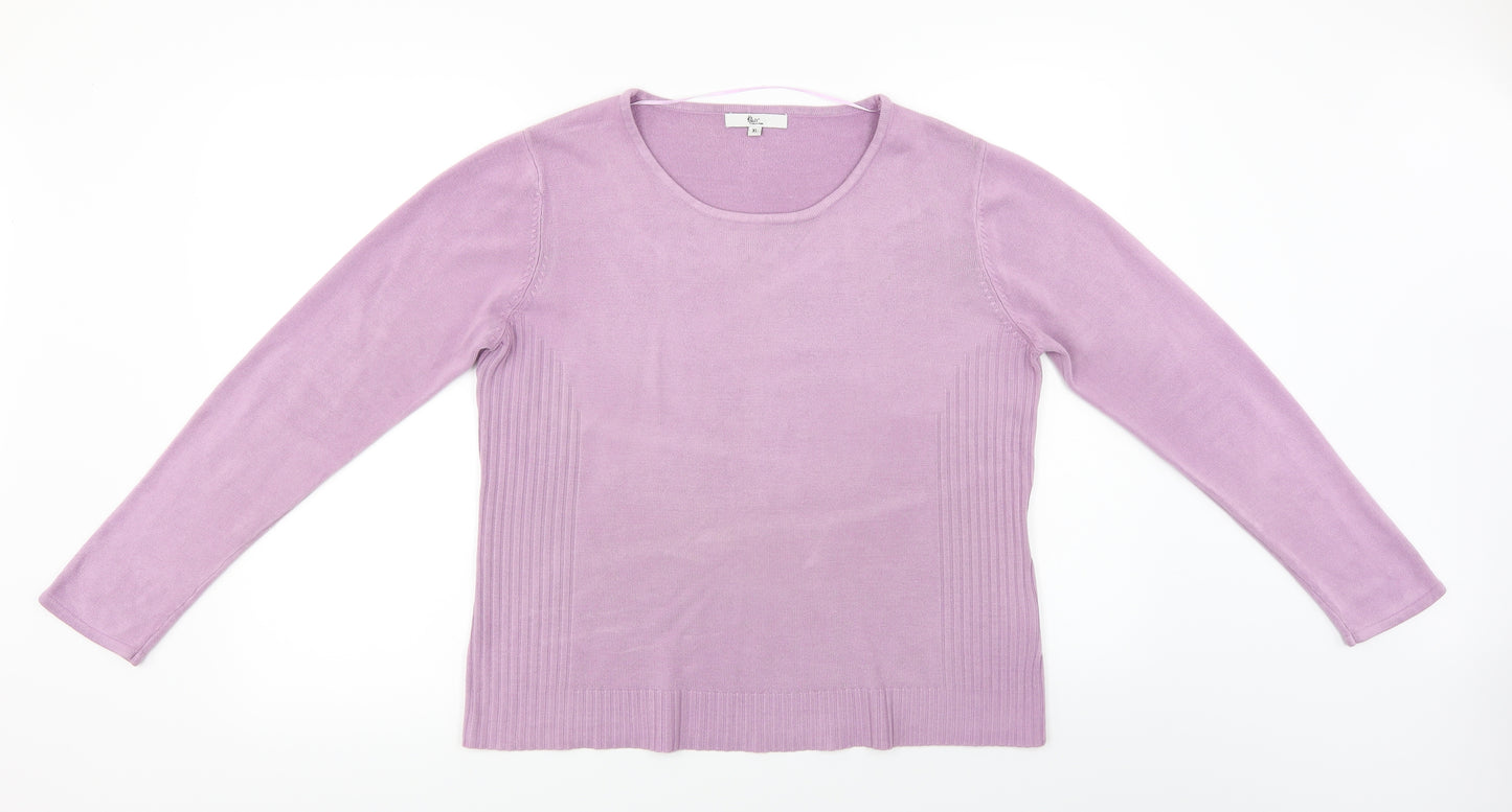 Klass Womens Purple   Pullover Jumper Size XL