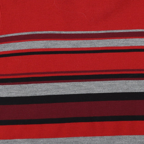 Berkertex Womens Red Striped  Pullover Jumper Size 18