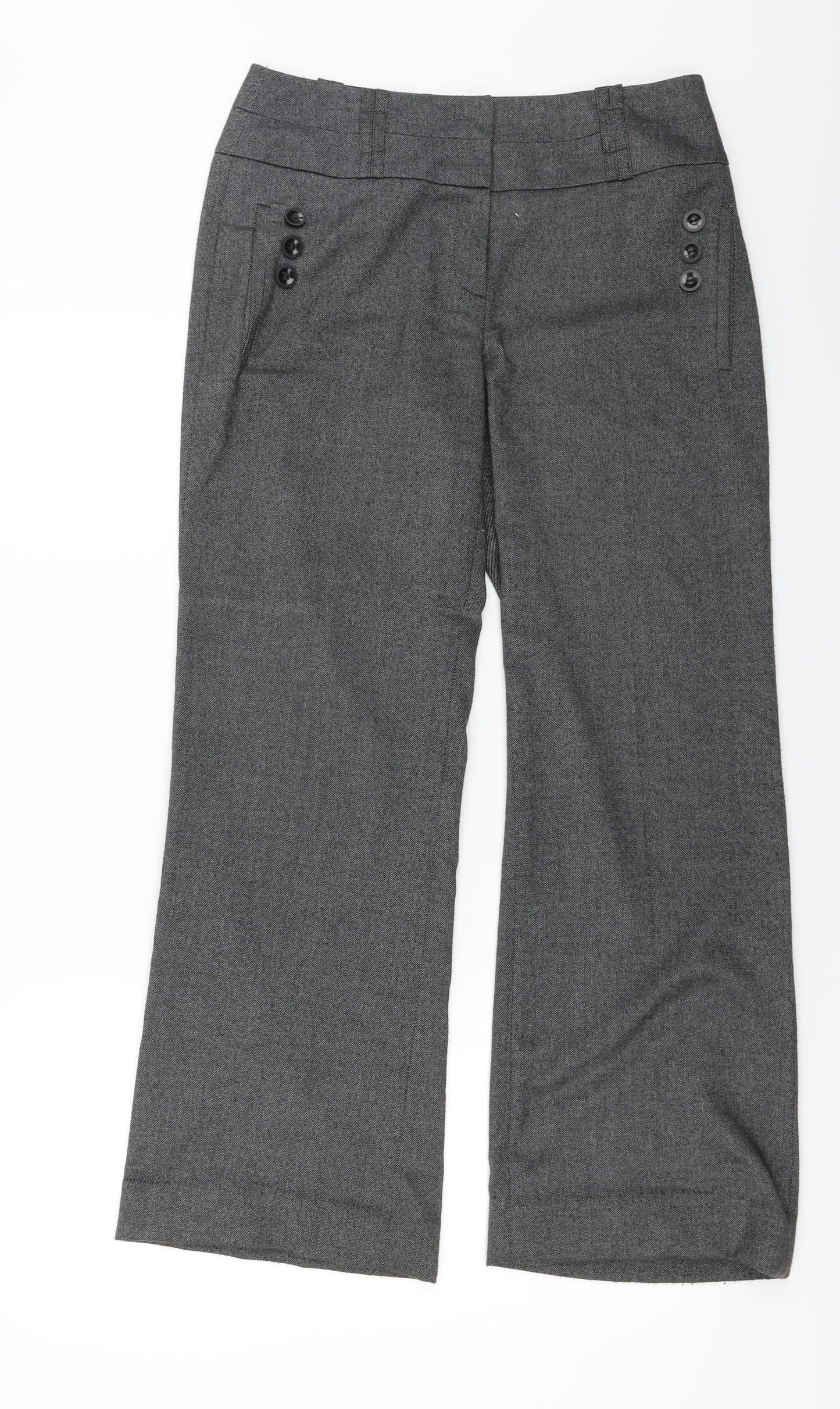 NEXT  Womens Grey   Trousers  Size 8 L25 in