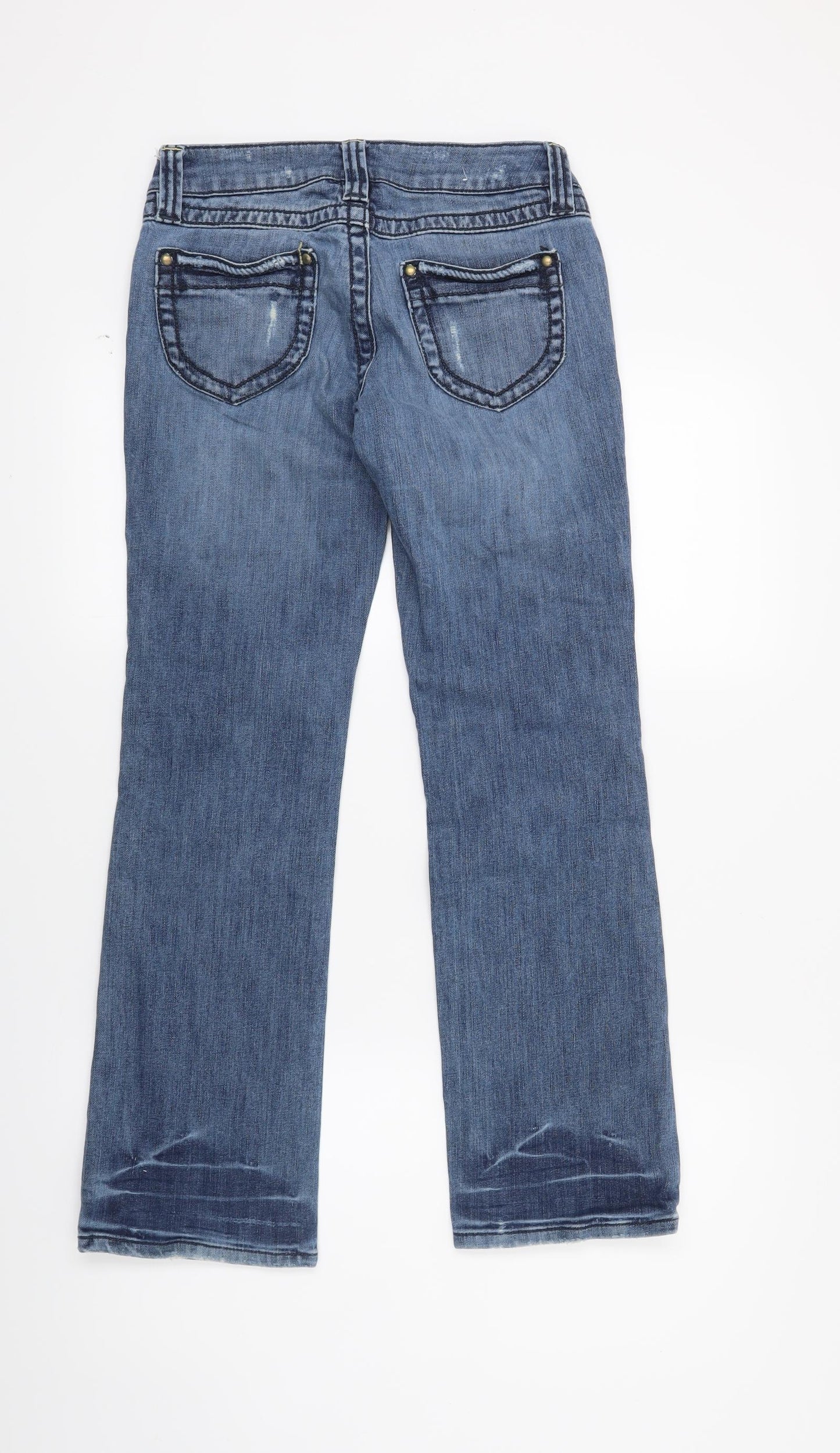 Top shop Womens Blue  Denim Straight Jeans Size 26 in L27 in