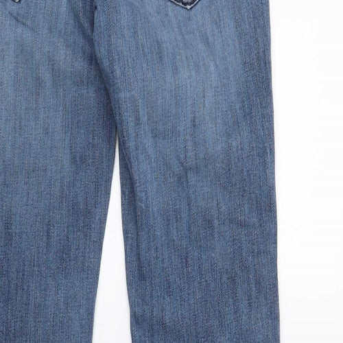 Top shop Womens Blue  Denim Straight Jeans Size 26 in L27 in