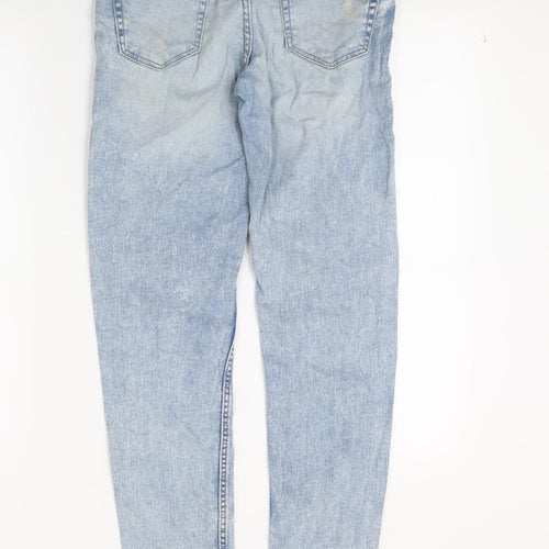 Matalan Womens Blue  Denim Cropped Jeans Size 34 in L25 in