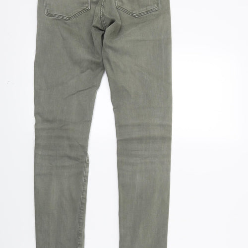Top shop Womens Green  Denim Skinny Jeans Size 26 in L32 in