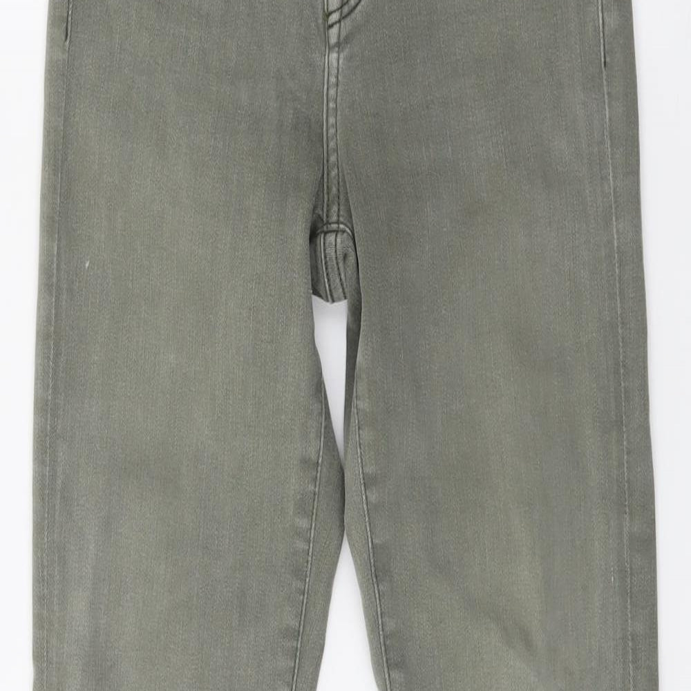 Top shop Womens Green  Denim Skinny Jeans Size 26 in L32 in