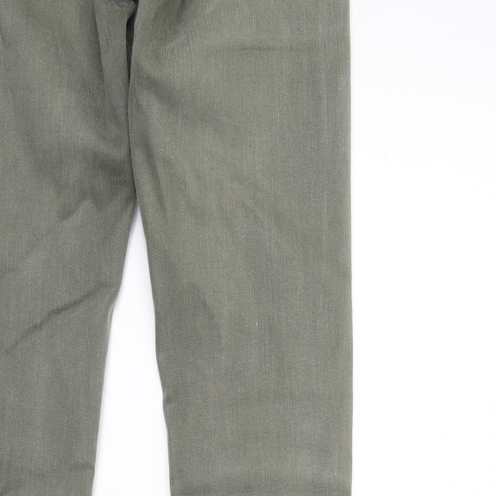 Top shop Womens Green  Denim Skinny Jeans Size 26 in L32 in