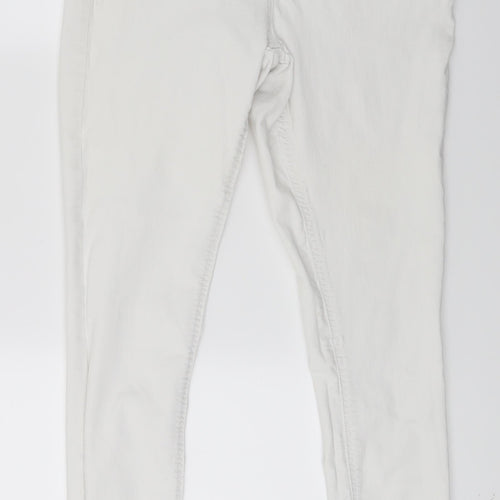 George Womens White  Denim Skinny Jeans Size 14 L27 in