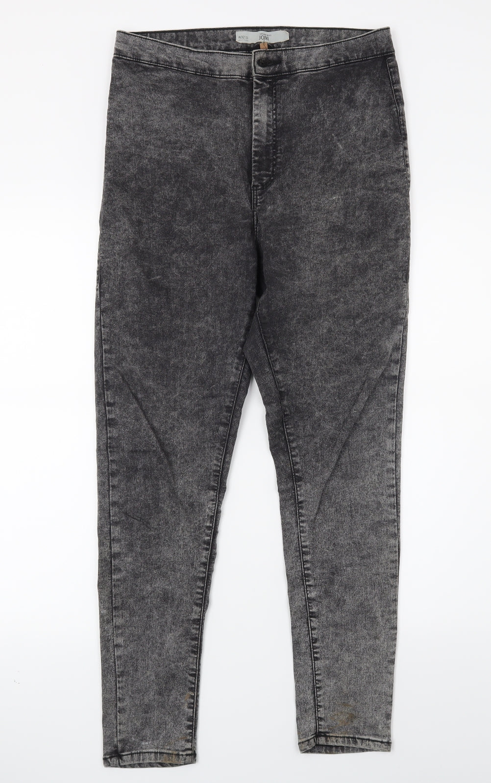 Topshop Womens Grey  Denim Jegging Jeans Size 28 L24 in