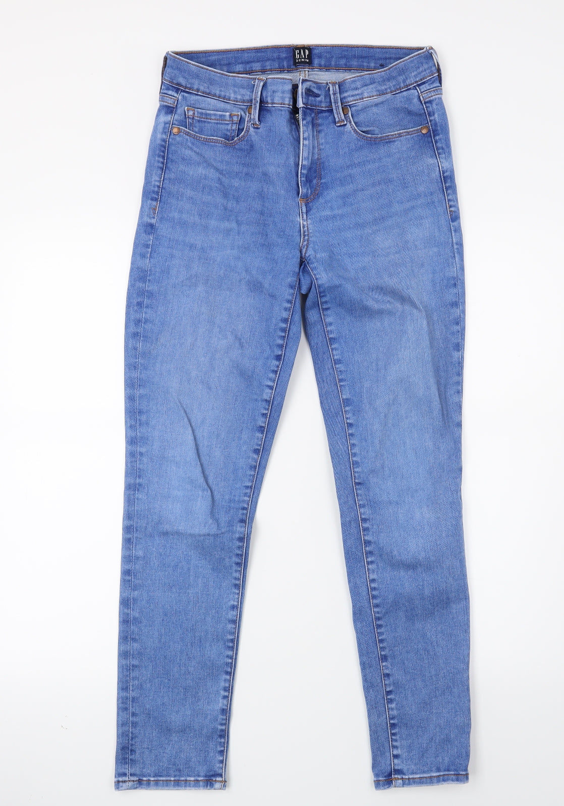 Gap Womens Blue  Denim Skinny Jeans Size 28 L25 in