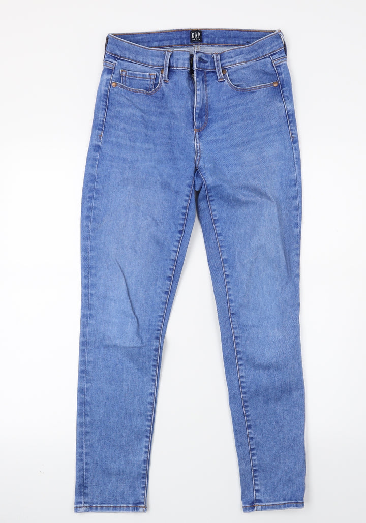 Gap Womens Blue  Denim Skinny Jeans Size 28 L25 in