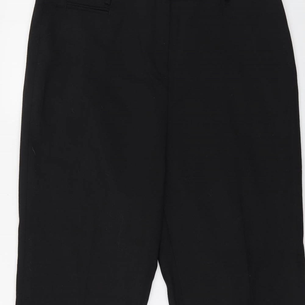 Elegance Womens Black   Trousers  Size 16 L27 in