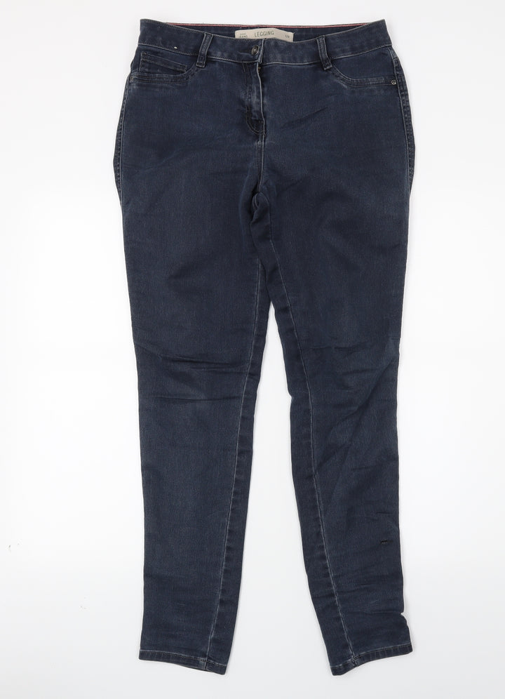 NEXT Womens Blue  Denim Skinny Jeans Size 12 L27 in