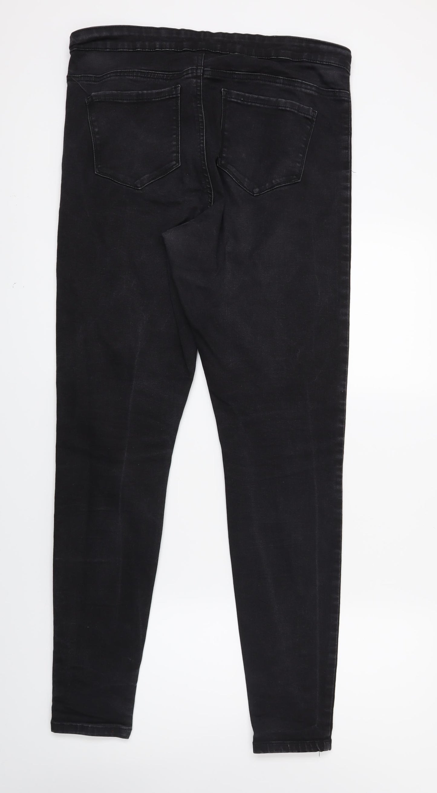 Primark Womens Black   Skinny Jeans Size 16 L27 in
