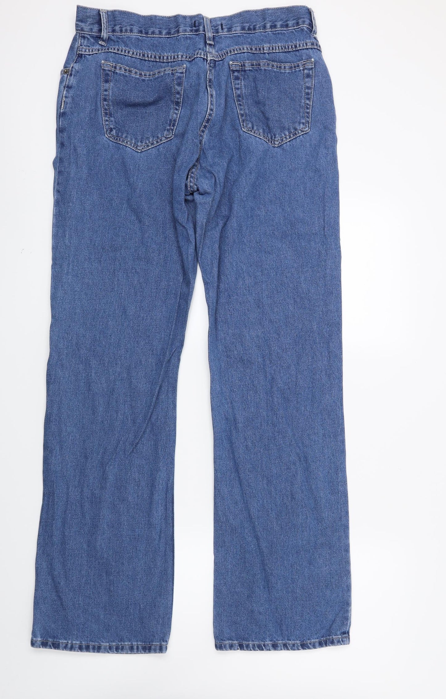George Womens Blue  Denim Straight Jeans Size 14 L29 in