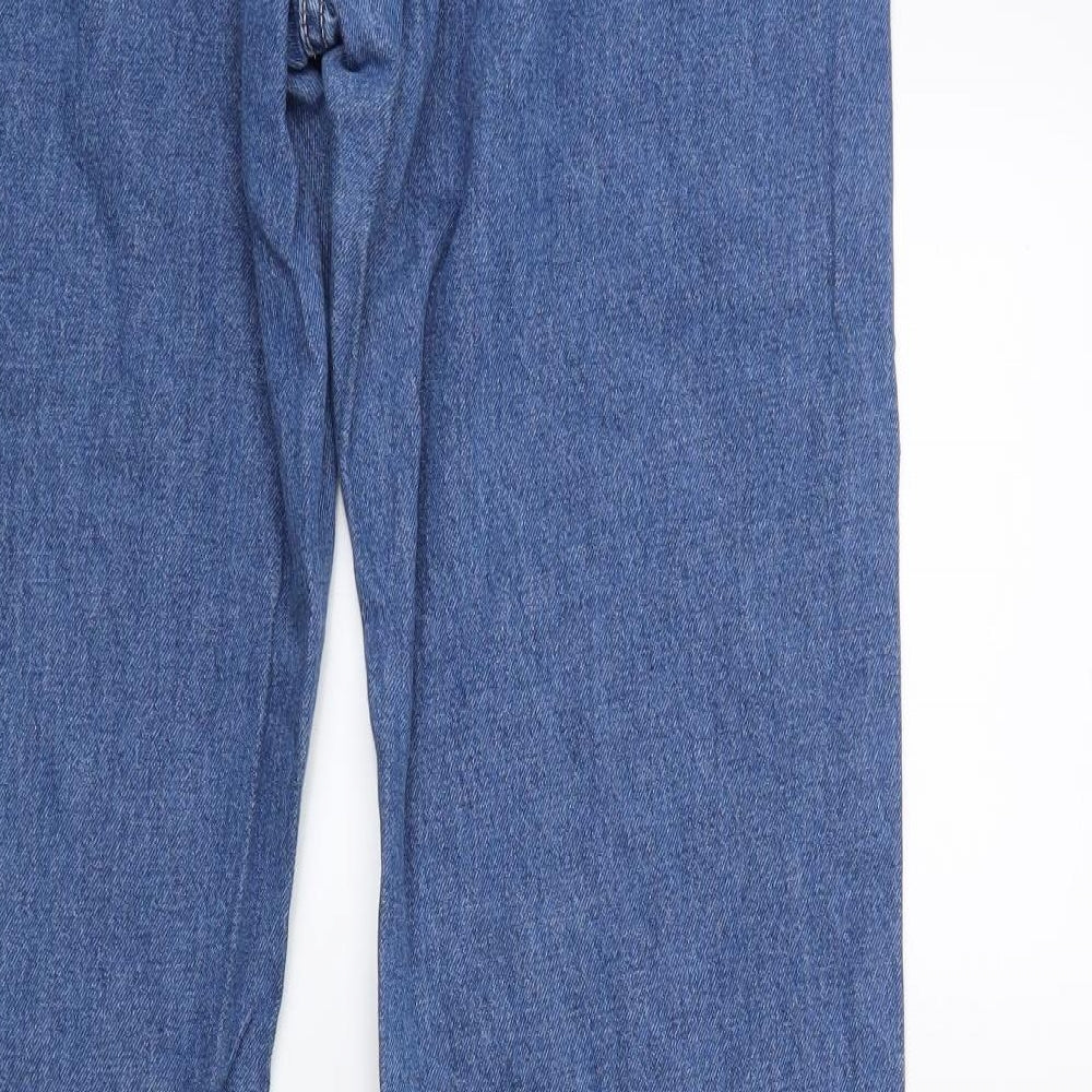 George Womens Blue  Denim Straight Jeans Size 14 L29 in
