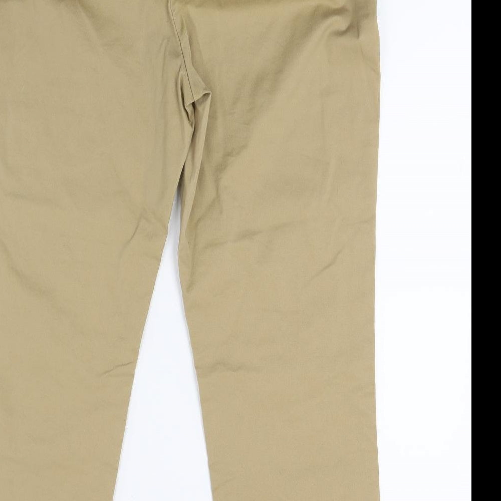 Lands nd Womens Beige   Capri Trousers Size 12 L23 in