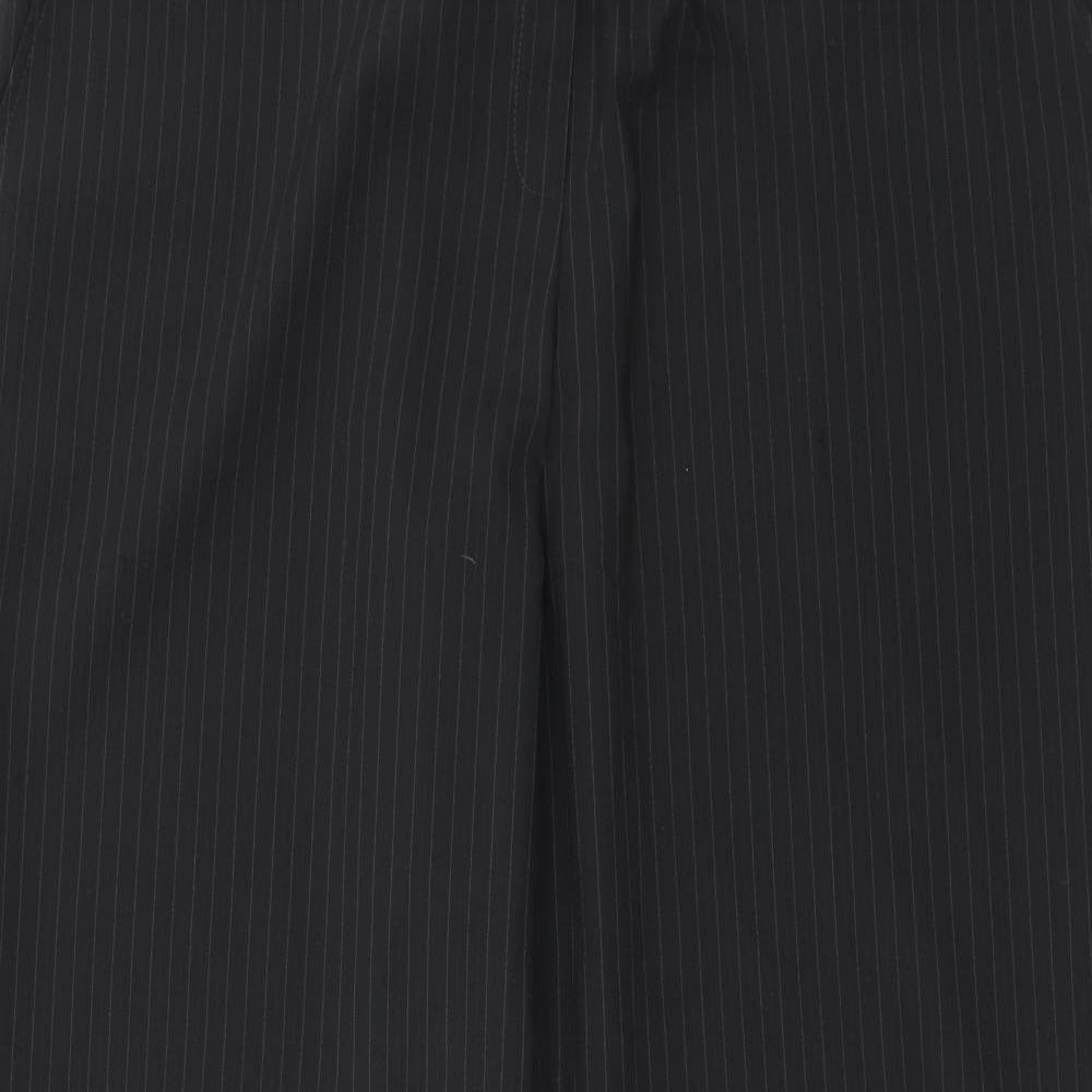 TU Womens Black Striped  Trousers  Size 16 L25 in
