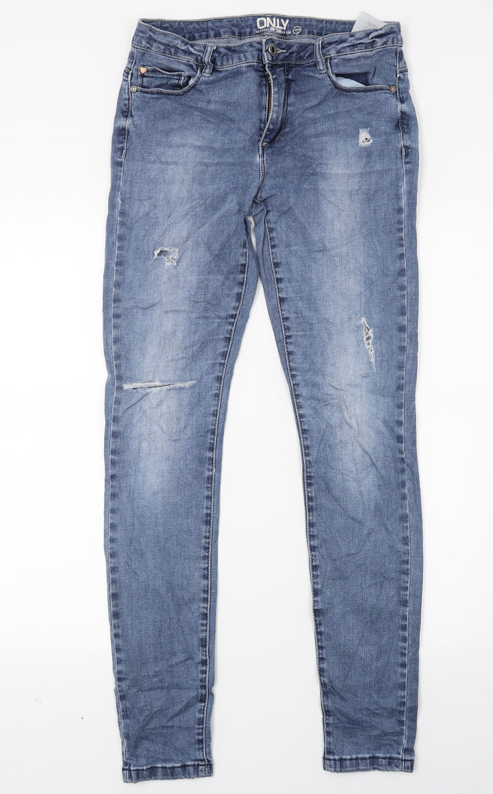Only Womens Blue Denim Skinny Jeans Size 26 L27 in