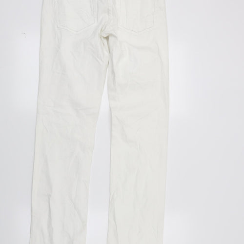 Esprit Womens White  Denim Straight Jeans Size 28 L30 in