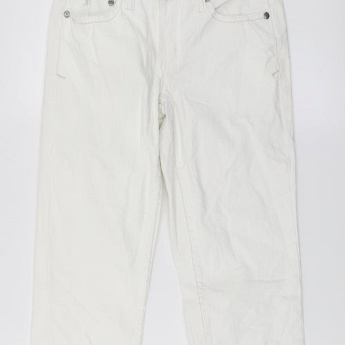 Esprit Womens White  Denim Straight Jeans Size 28 L30 in