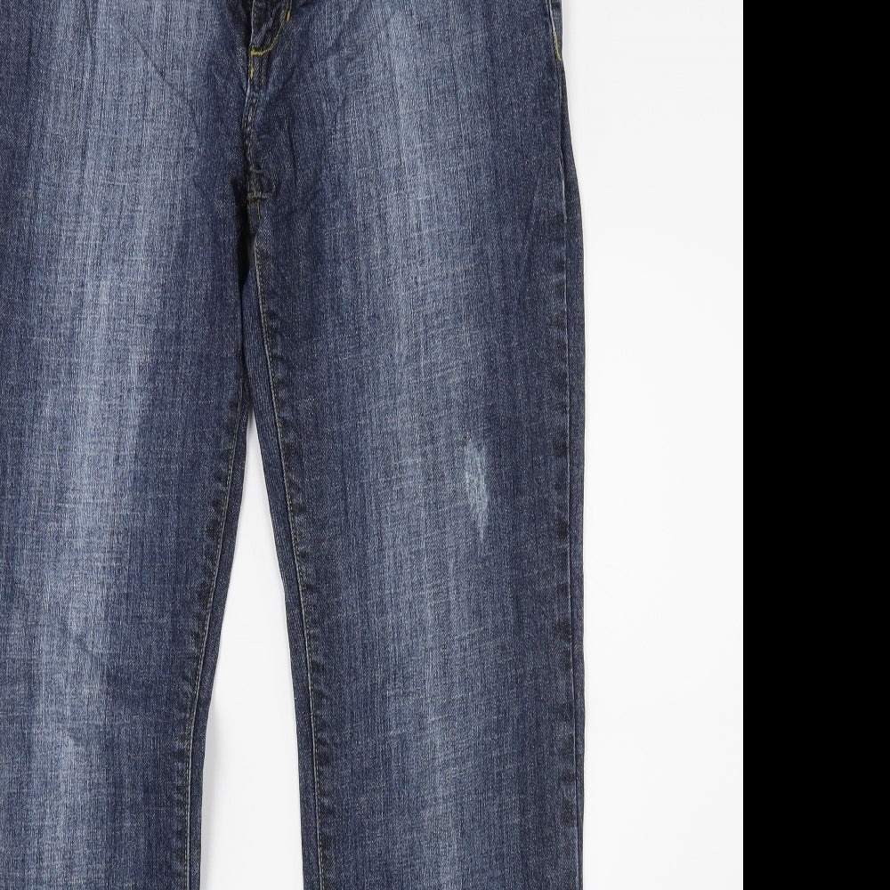George Womens Blue  Denim Bootcut Jeans Size 14 L28 in