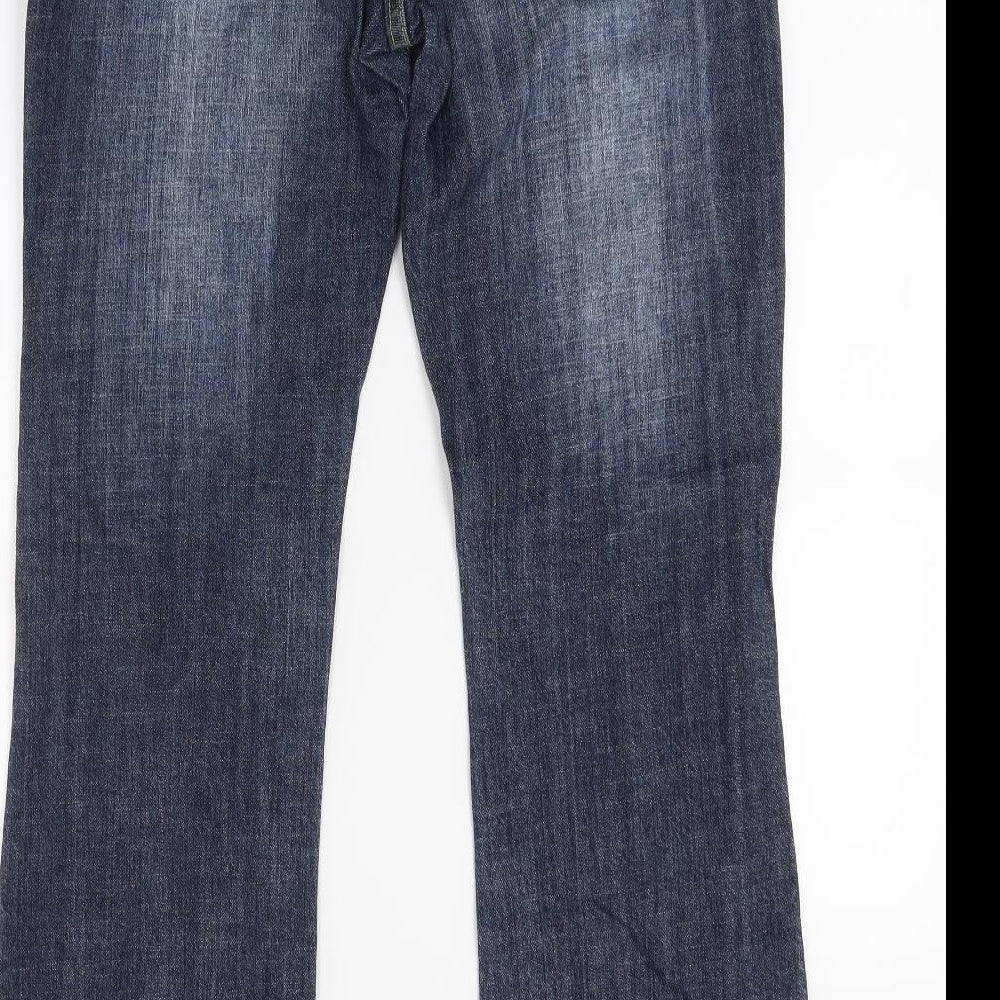 George Womens Blue  Denim Bootcut Jeans Size 14 L28 in