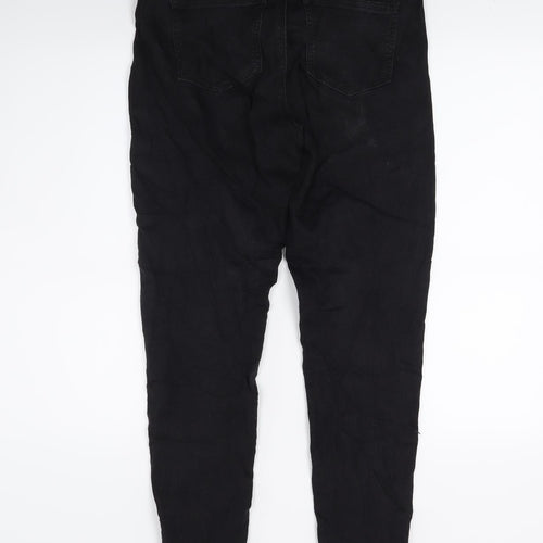 Only Womens Black  Denim Skinny Jeans Size 32 in L25 in