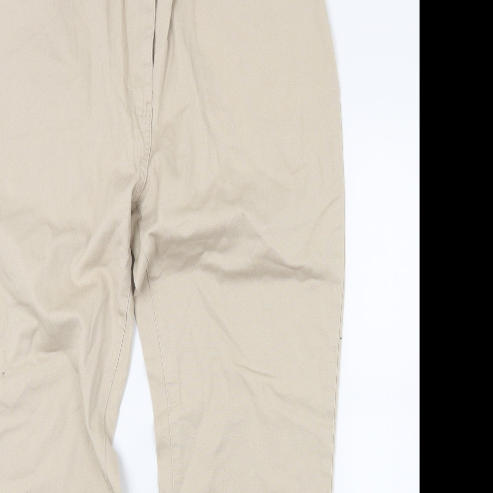 Damart Womens Beige  Denim Straight Jeans Size 14 L26 in