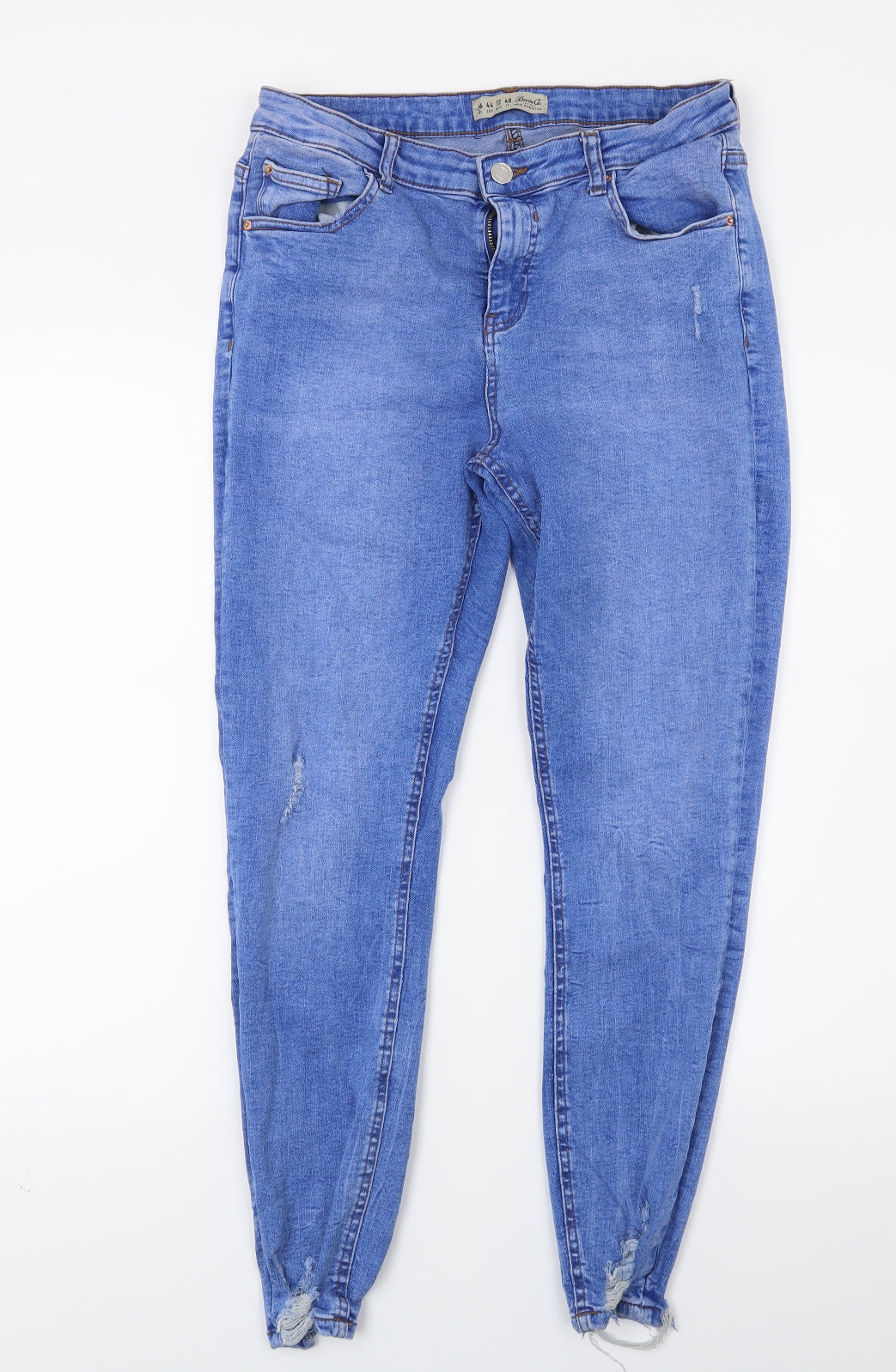 Primark Womens Blue  Denim Skinny Jeans Size 16 L24 in