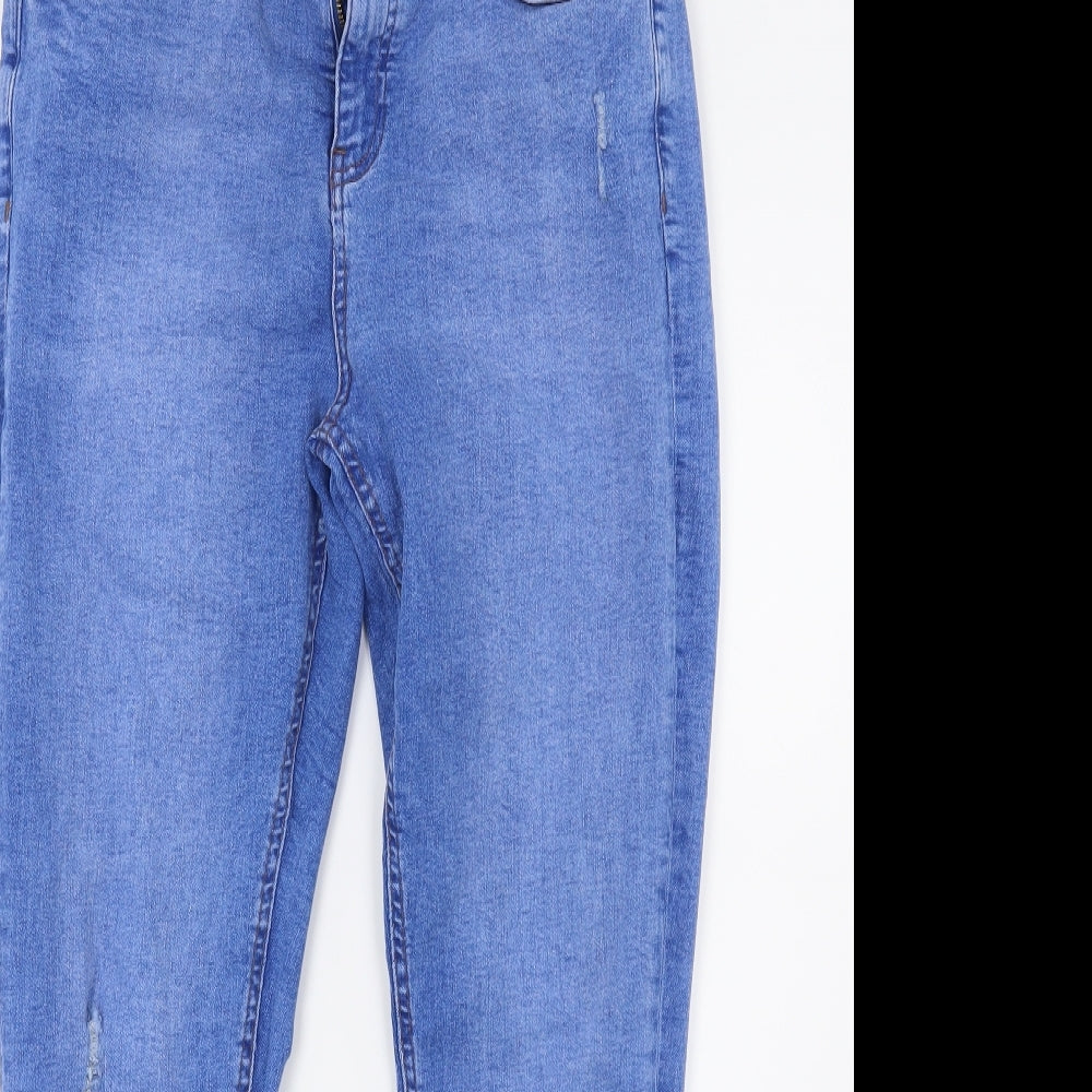Primark Womens Blue  Denim Skinny Jeans Size 16 L24 in