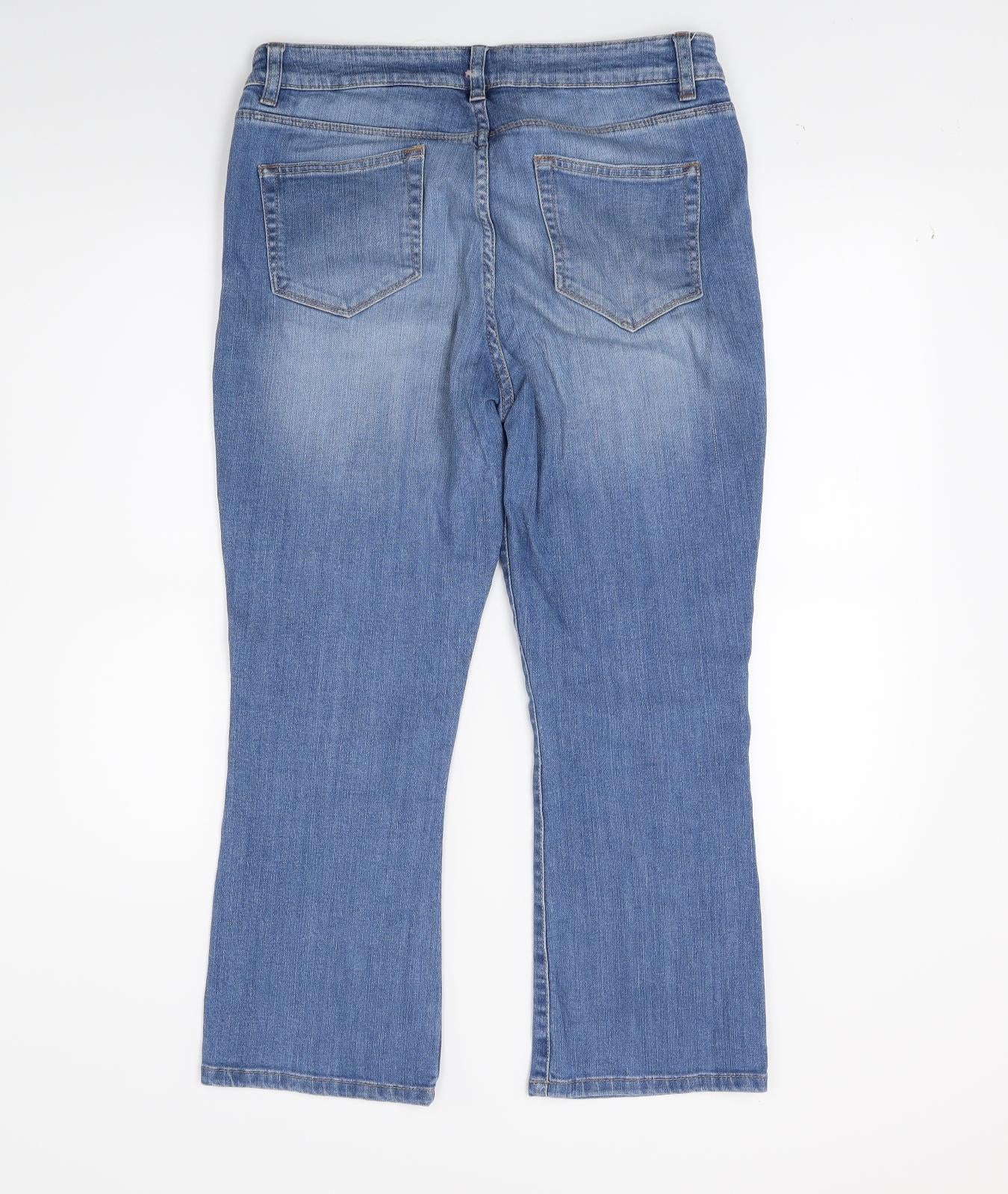 NEXT Womens Blue  Denim Cropped Jeans Size 12 L23 in