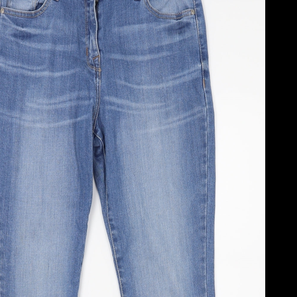 NEXT Womens Blue  Denim Cropped Jeans Size 12 L23 in