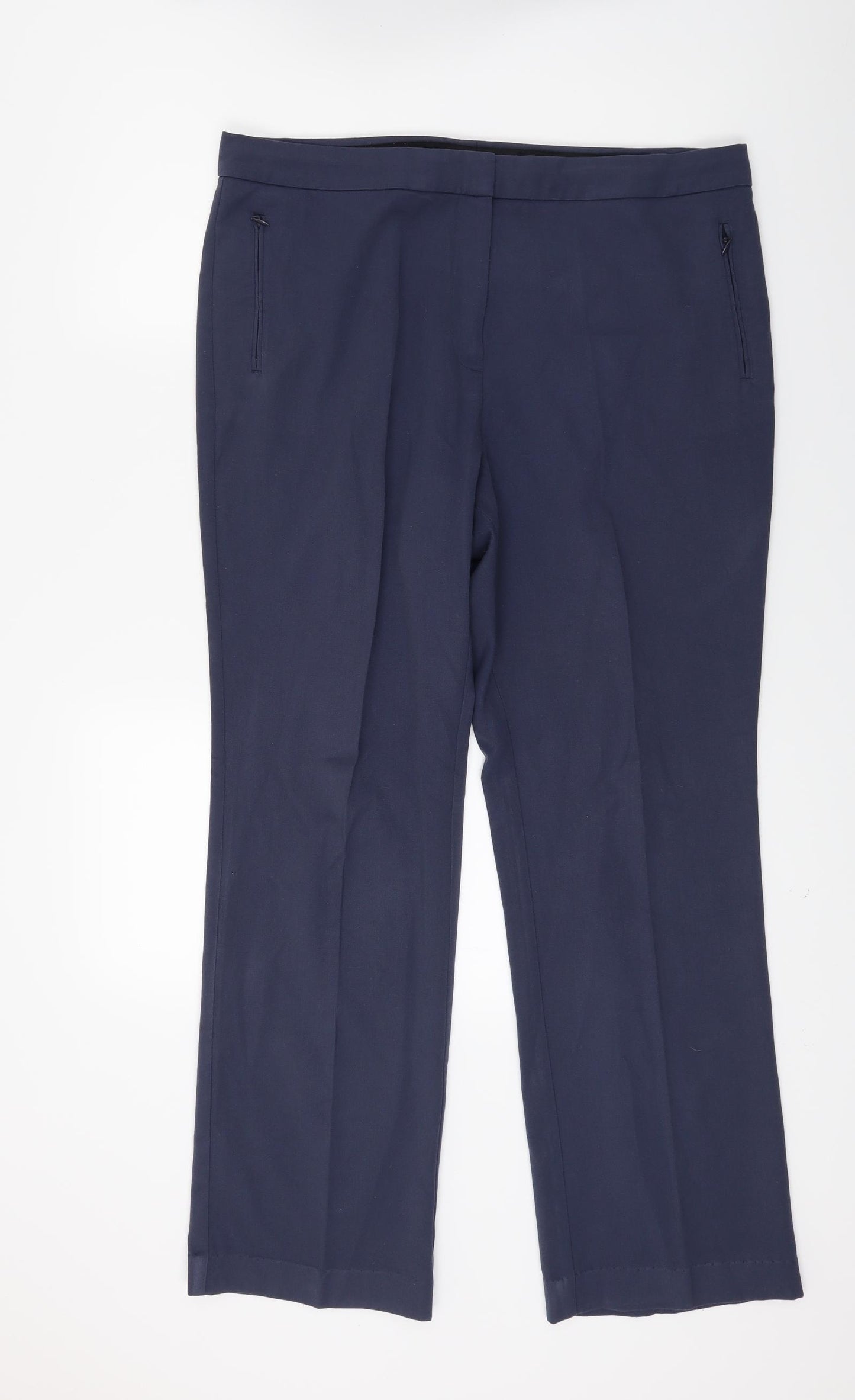 Marks and Spencer Womens Blue   Trousers  Size 16 L26 in