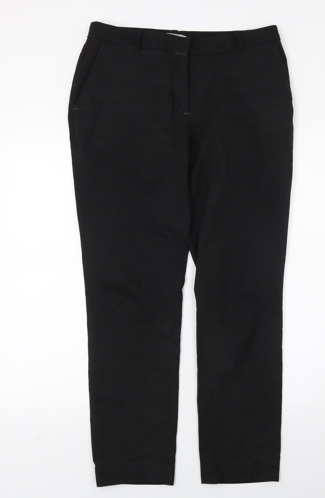 H&M Womens Black   Trousers  Size 10 L25 in