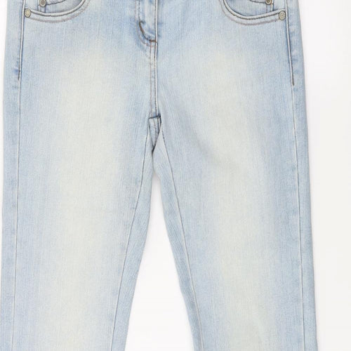 falmer Womens Blue  Denim Flared Jeans Size 8 L32 in
