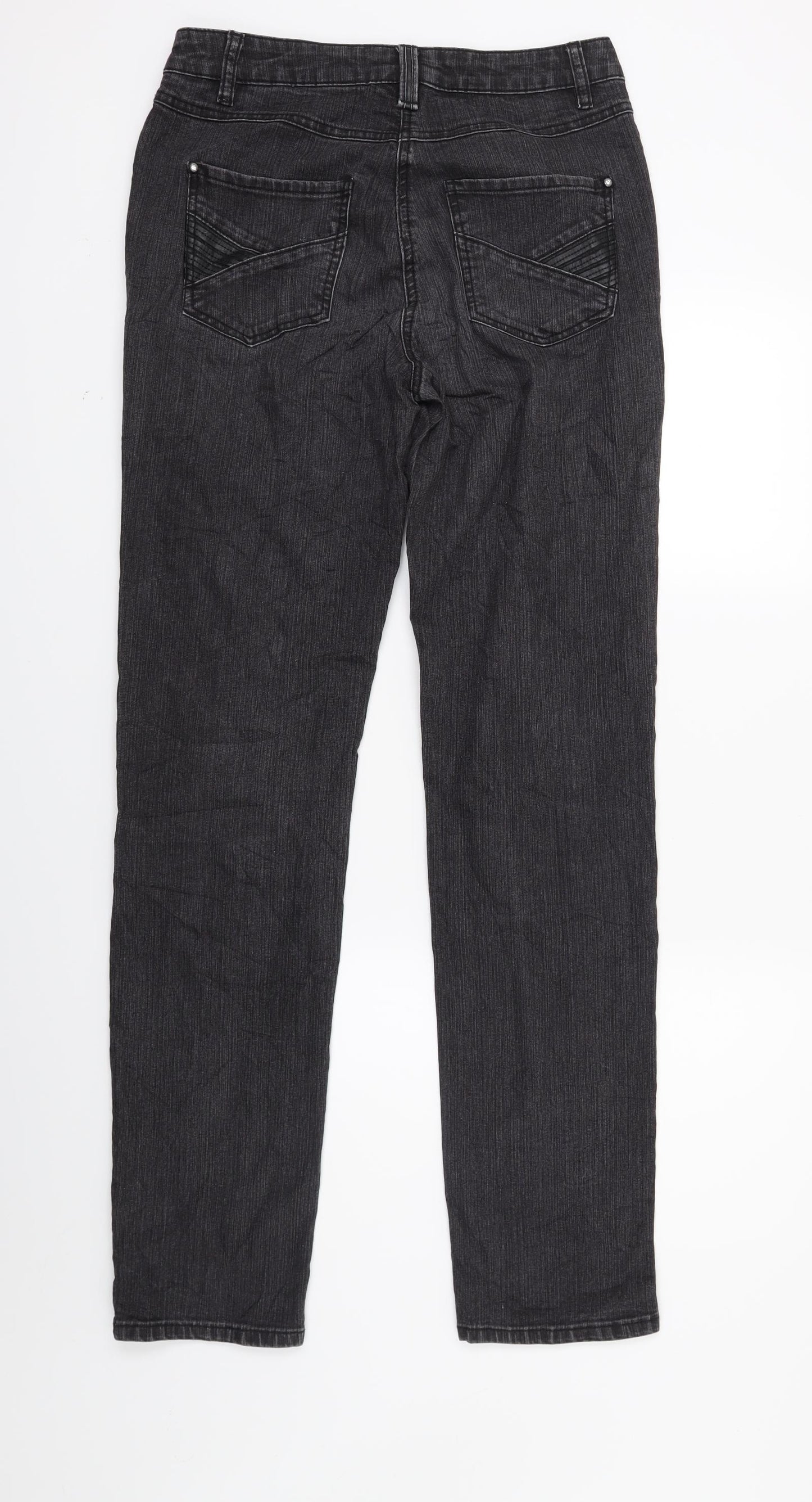 Elsa Womens Black  Denim Skinny Jeans Size 8 L30 in