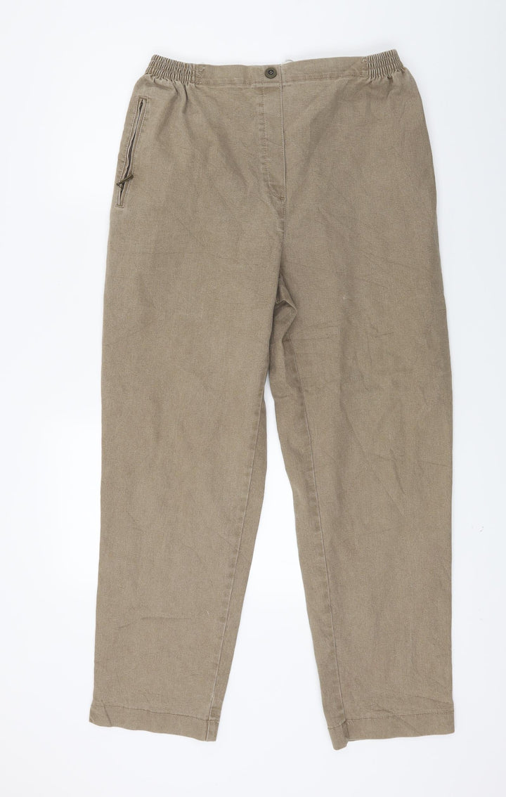 Alica Womens Brown  Denim Jegging Jeans Size 33 in L26 in