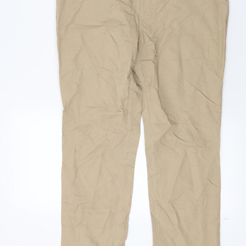 Zara Womens Beige   Trousers  Size 12 L25 in
