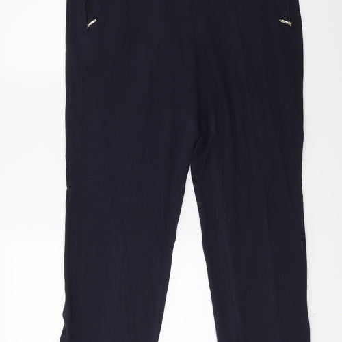 Marks and Spencer Womens Blue   Trousers  Size 14 L24 in