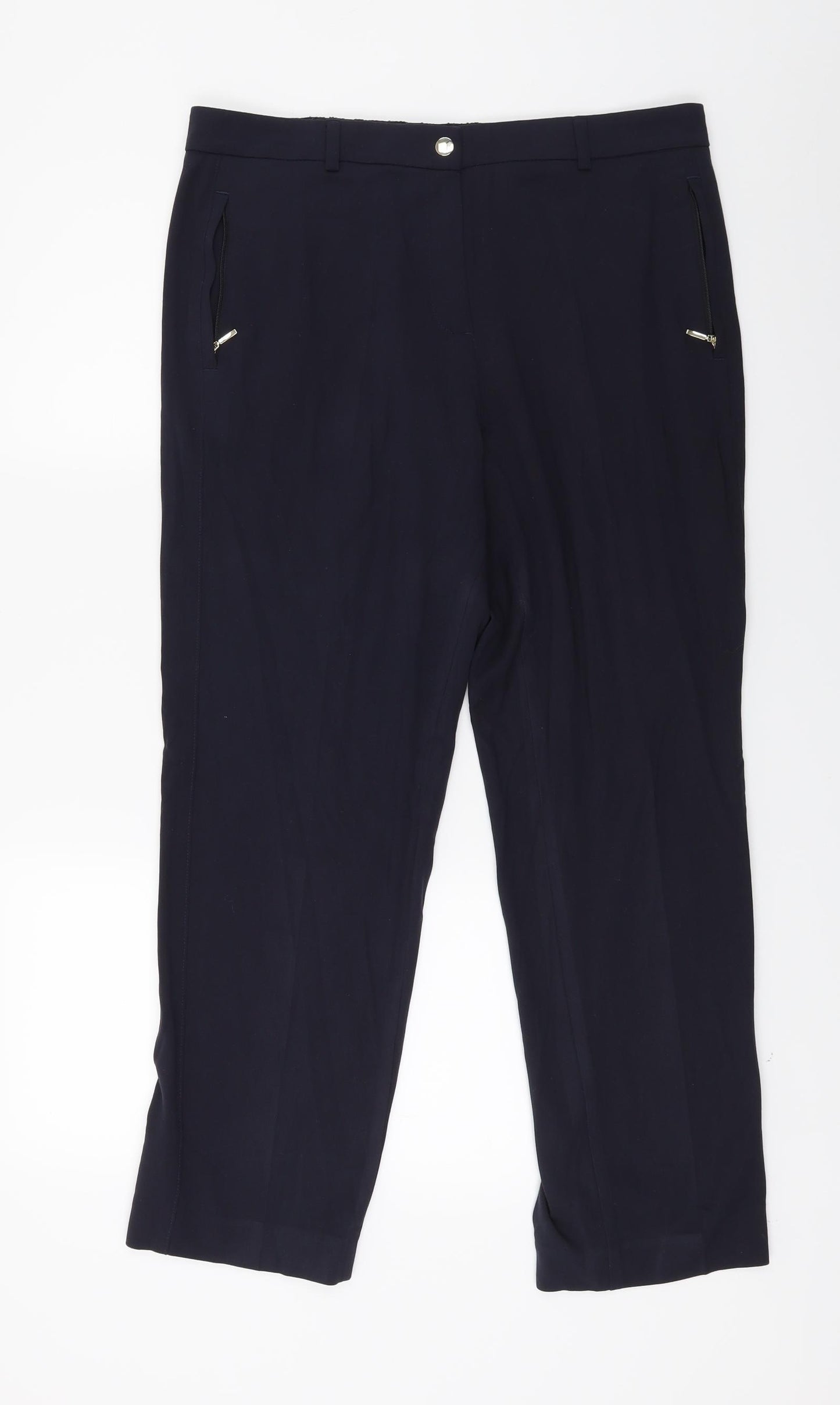 Marks and Spencer Womens Blue   Trousers  Size 14 L24 in