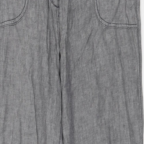 Debenhams Womens Grey  Denim Straight Jeans Size 14 L27 in