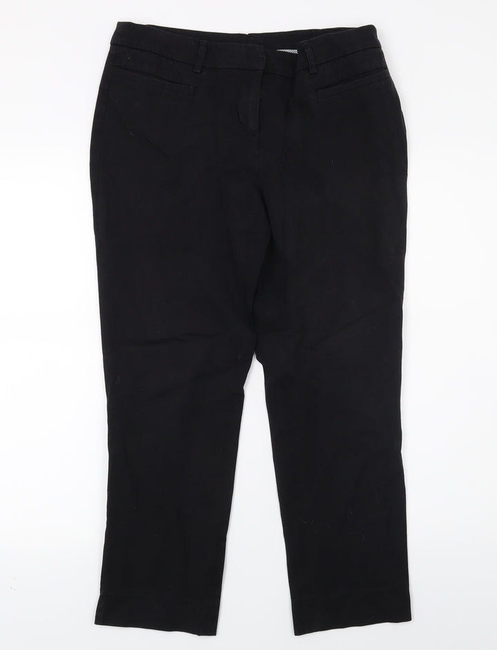 Dalia Womens Black Capri Trousers Size 14 L22 in