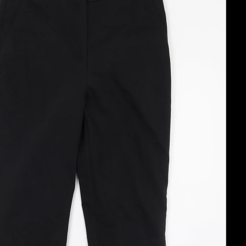 Papaya Womens Black   Capri Trousers Size 10 L24 in