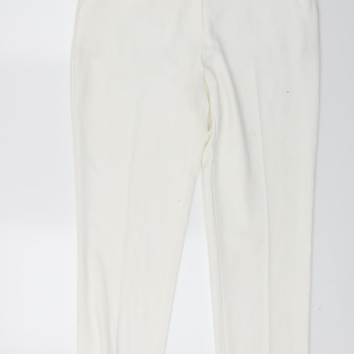 Marks and Spencer Womens White   Trousers  Size 12 L25.5 in