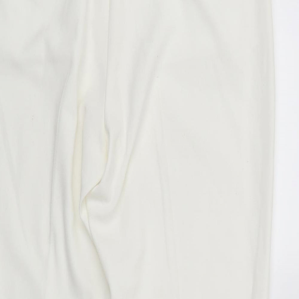 Marks and Spencer Womens White   Trousers  Size 12 L25.5 in