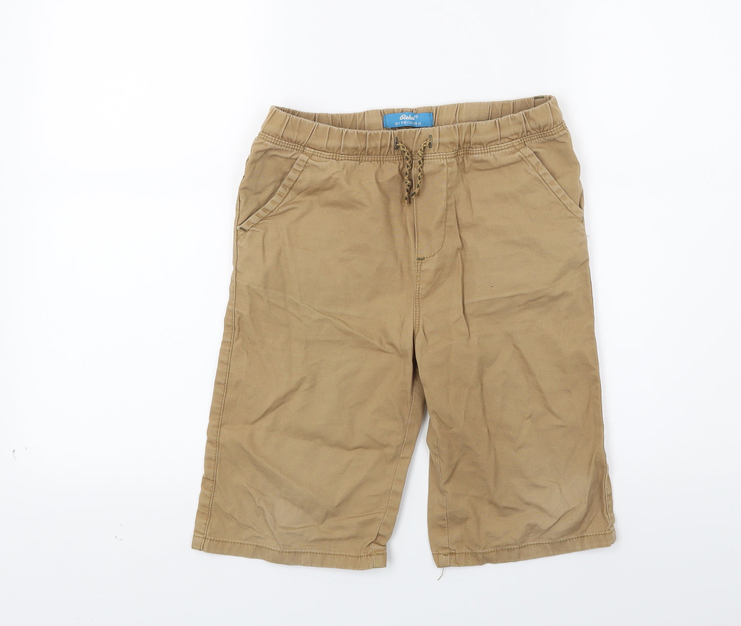 Primark Boys Brown  Denim Chino Shorts Size 7-8 Years