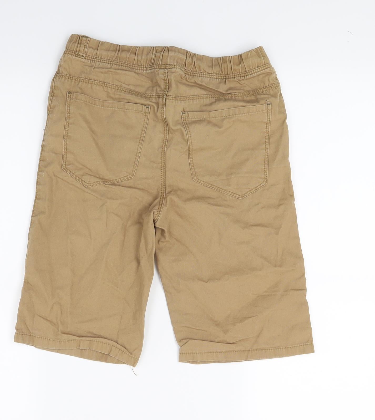 Primark Boys Brown  Denim Chino Shorts Size 7-8 Years