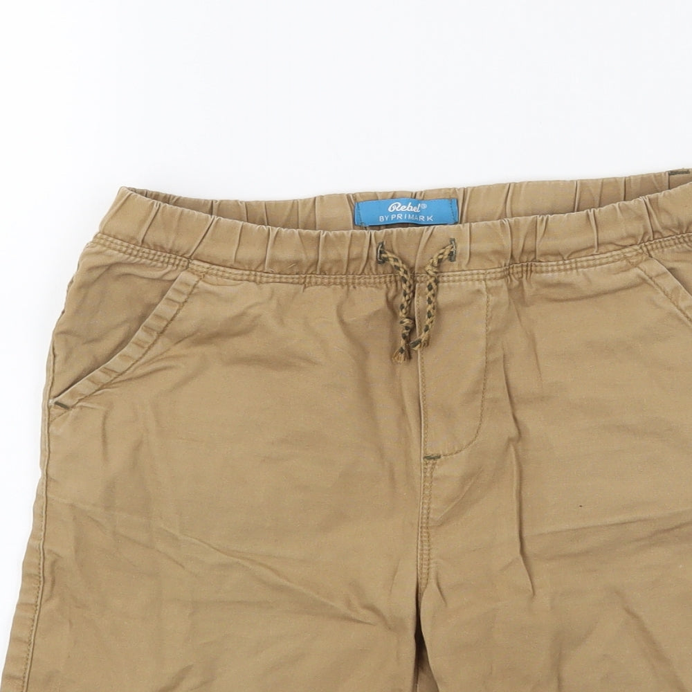 Primark Boys Brown  Denim Chino Shorts Size 7-8 Years