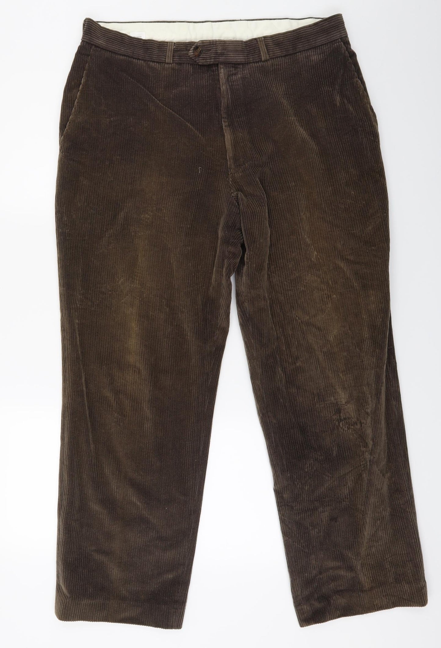 Mat Brown Mens Brown  Corduroy Trousers  Size 36 L30 in