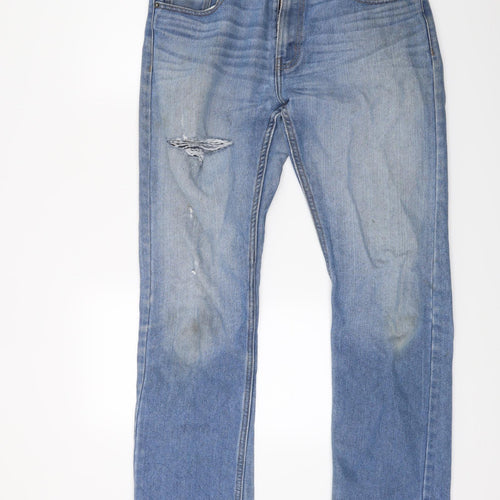 Primark Mens Blue  Denim Straight Jeans Size 34 L34 in